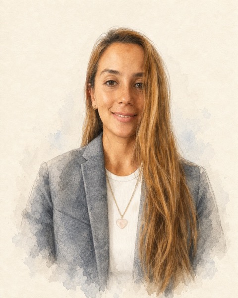 Illustrated portrait of Nicole Silva
